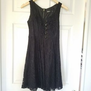 Kensie black lace dress